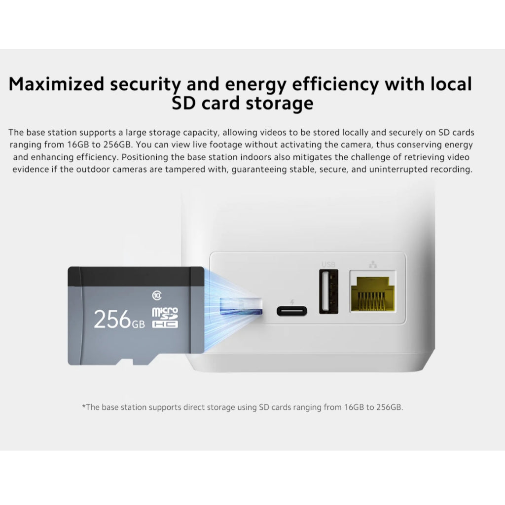 Xiaomi Outdoor Camera BW300/BW500 เครื่องประดับ แผงชาร์จพลังงานแสงอาทิตย์ สถานีฐาน
