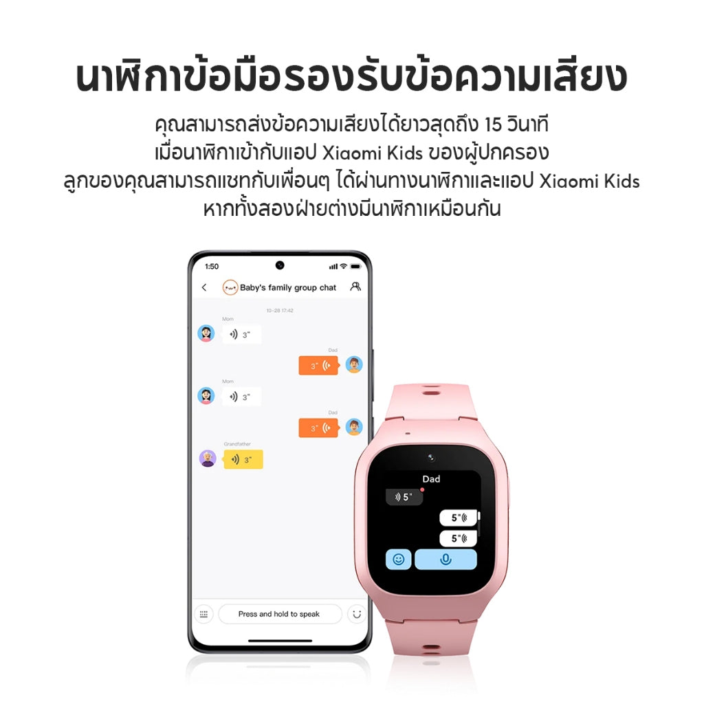 Xiaomi Smart Kids Watch นาฬิกาเด็ก 4G ระบุตำแหน่ง GPS นาฬิกาข้อมือเด็ก กล้องหน้า 2MP วิดีโอคอล ประกัน1ปี