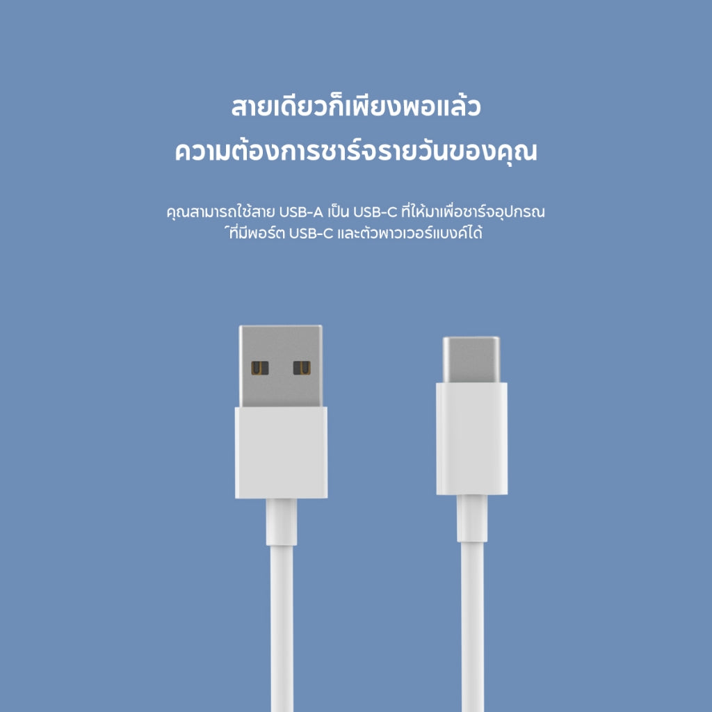 Xiaomi 22.5W PowerBank 10000mAh พาวเวอร์แบงค์ Type-C ชาร์จเร็วสองทิศทาง ชาร์จแบบมีสายรวดเร็ว 22.5W