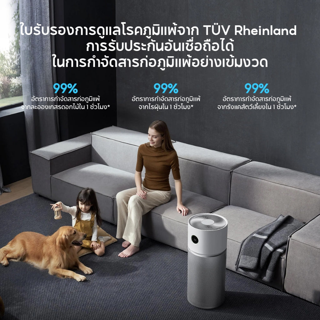 Xiaomi Smart Air Purifier Elite ฆ่าเชื้อและแบคทีเรียหลายชั้น ฟอกอากาศ กรองสารก่อภูมิแพ้
