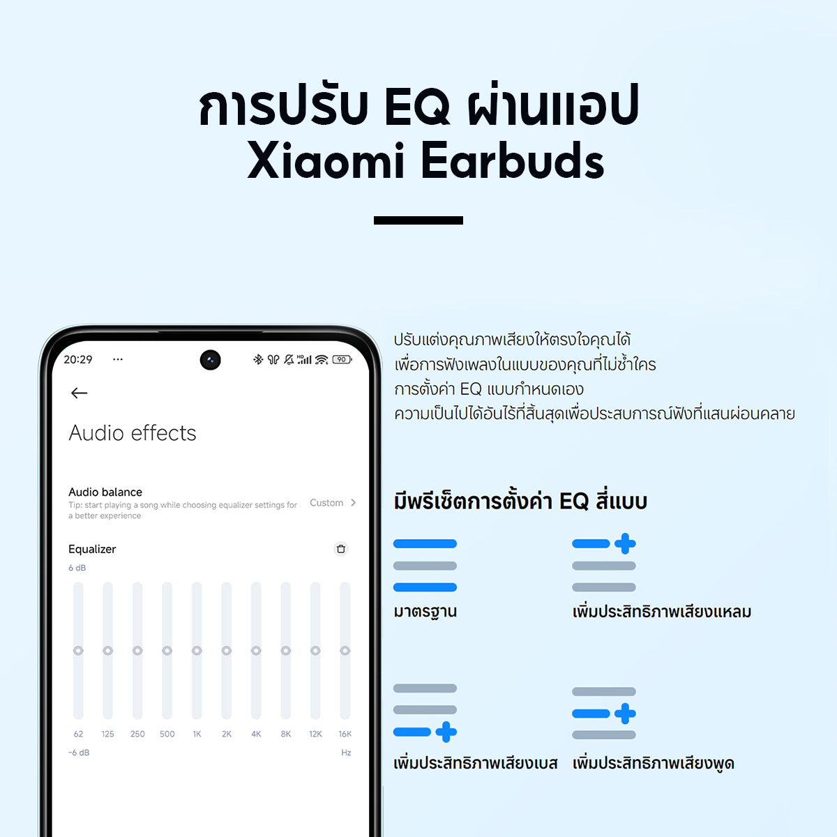 Xiaomi Redmi Buds 6 Lite/Active/Play Wireless Bluetooth Earphone หูฟังบลูทูธไร้สาย ลดเสียงรบกวนการโทร เล่นได้นาน