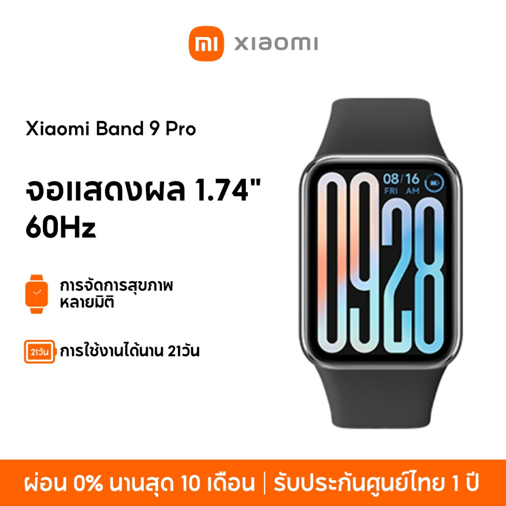 Xiaomi Mi Band 9 Pro จอแสดงผล 1.74" AMOLED 60Hz 1200nits การจัดการสุขภาพหลายมิต Smart Band 9 Pro แบตอึด21วัน