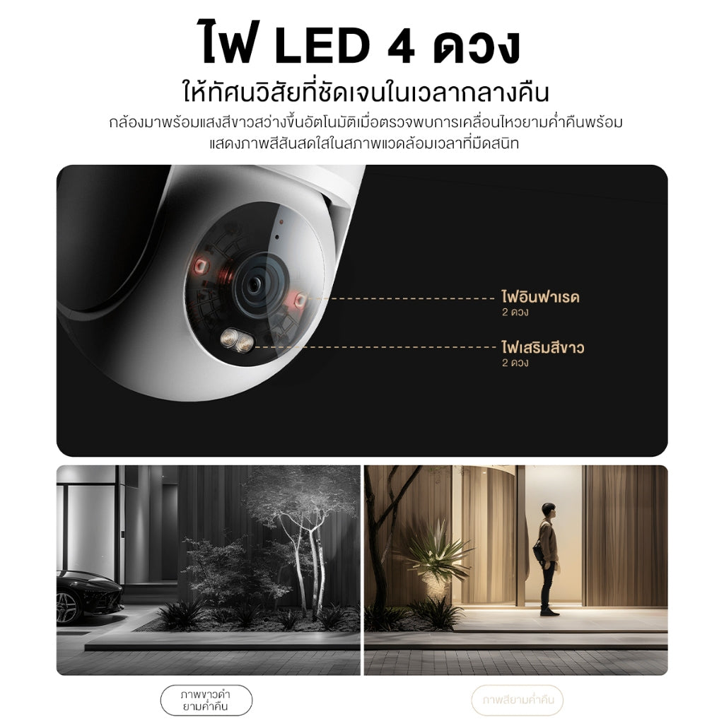 Xiaomi Outdoor Camera CW300 กล้องวงจรปิด กันน้ำกันฝุ่น ภาพสีเต็มในกลางคืน เชื่อมต่ออินเทอร์เน็ตไร้สาย