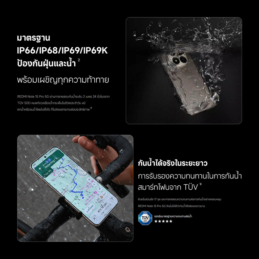Xiaomi Redmi Note 15 Pro 5G ชิป MTK Dimensity 7400 Ultra กล้องระดับโปร'ความคมชัดสูง 200MP แบตเตอรี่ 6580mAh