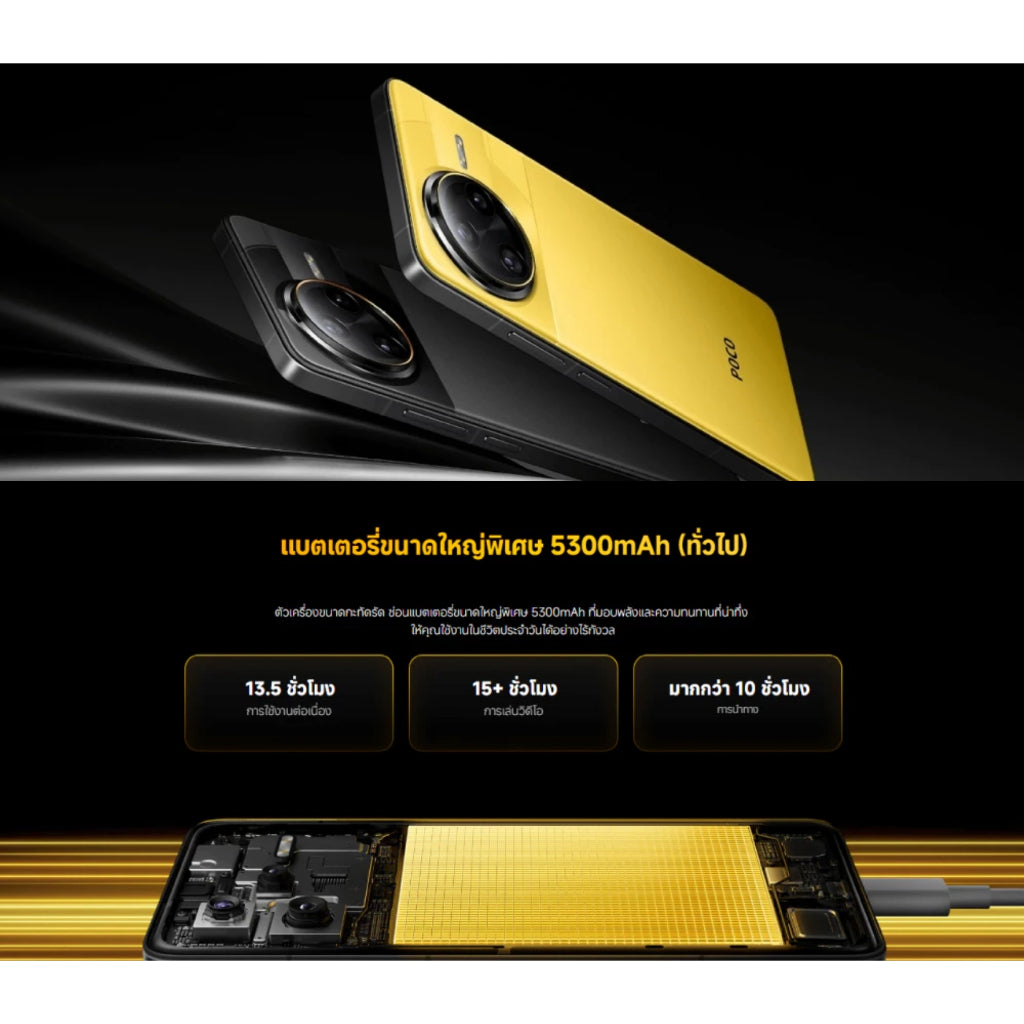 POCO F7 Ultra 5G 12+512/16+512 ชิปเซ็ตเรือธง Snapdragon® 8 Elite｜ชิปเซ็ต VisionBoost D7｜กล้อง 3 ตัว คมชัด 50MP