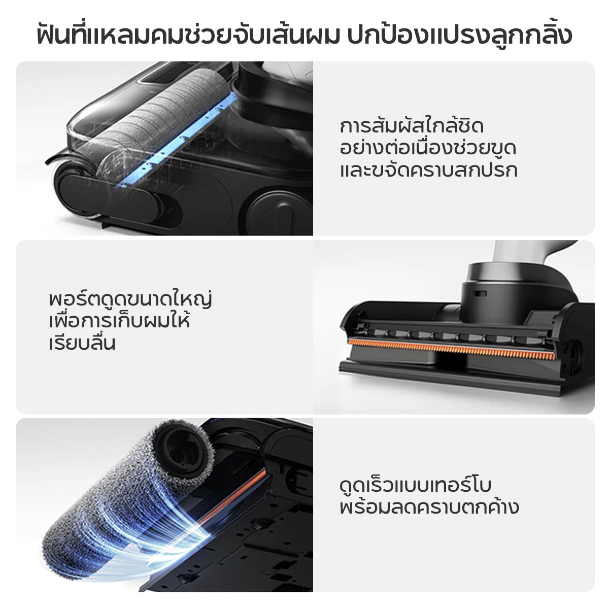 [NEW] Xiaomi Truclean W30 Pro Wet Dry Vacuum มอเตอร์หลักกำลังดูด 18,000Pa 4 ขั้นตอน ป้องกันการพันกัน อายุการใช้งานแบตเตอ